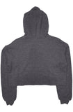 dark grey crop hoodie