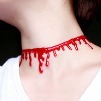 Halloween Costume Accessory Outgeek Scary Bloody Drip Choker Necklace