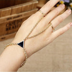 Triangular Alloy Finger Bracelet