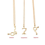 Molecule Chemical Structure Necklace